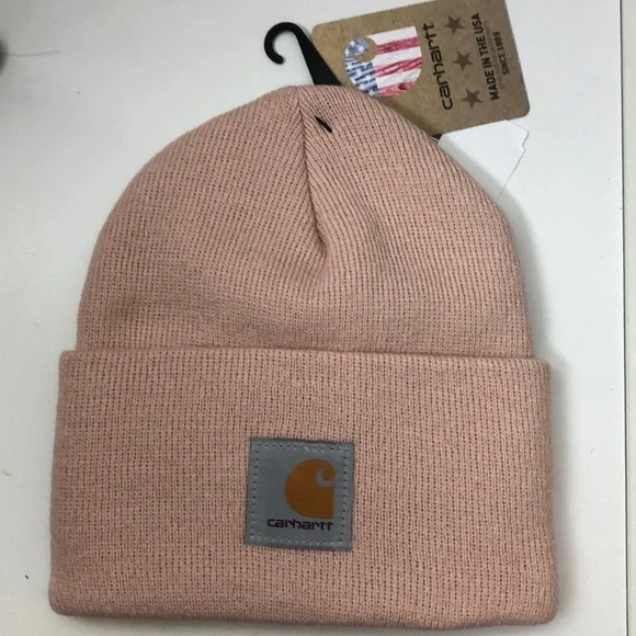 - WOMANS ROSE✖️NEW STOCK ⭐️CARHARTT hat beanie *NWT* - Picture 4 of 5